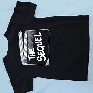 Place Black T-Shirt with 'The Sequel' Graphic